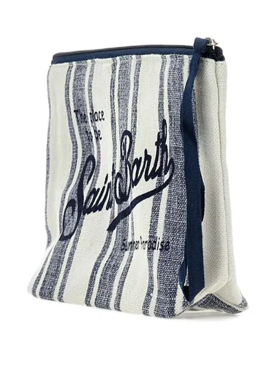 Mc2 Saint Barth Striped Zip Clutch Bag
