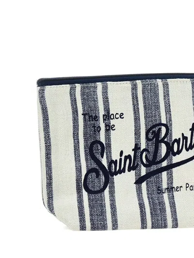 Mc2 Saint Barth Striped Zip Clutch Bag