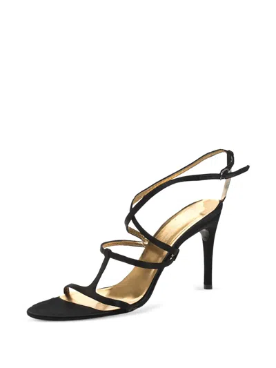 Pre-owned Dolce & Gabbana Strappy Satin Sandals
