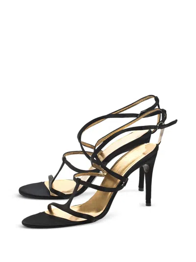 Pre-owned Dolce & Gabbana Strappy Satin Sandals