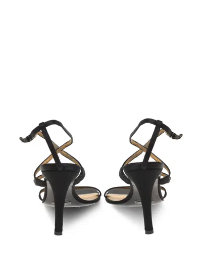 Pre-owned Dolce & Gabbana Strappy Satin Sandals