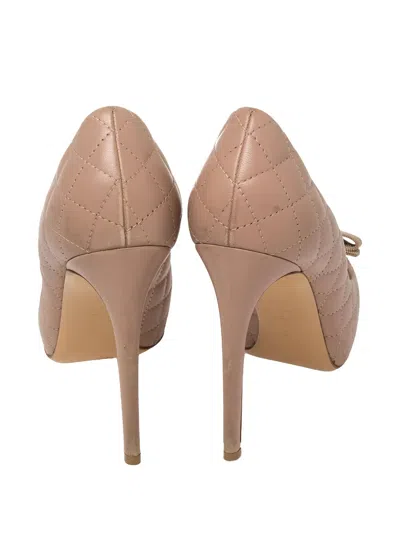 Pre-owned Ferragamo 115mm Vara Bow Leather Pumps In Pink