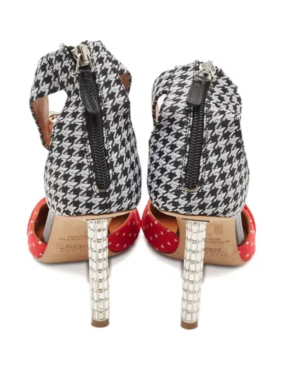 Pre-owned Malone Souliers Heart-buckle Pattern Pumps In Red