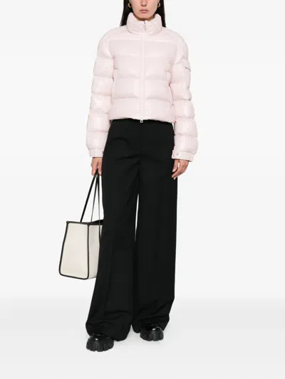 Moncler Pleated Wide-leg Trousers In Blue