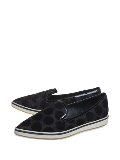 Pre-owned Nicholas Kirkwood Velvet Polka-dot Loafers