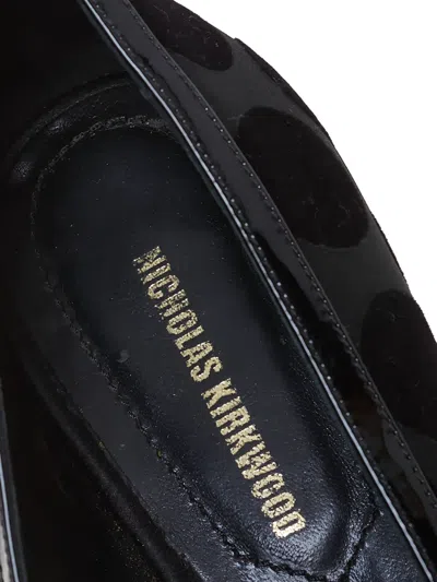 Pre-owned Nicholas Kirkwood Velvet Polka-dot Loafers
