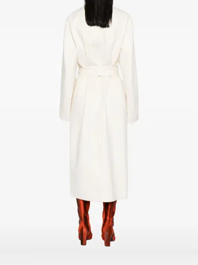 Rohe Belted Wrap Coat In Neutral