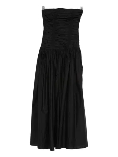 Matteau Drop-waist Strapless Midi Dress