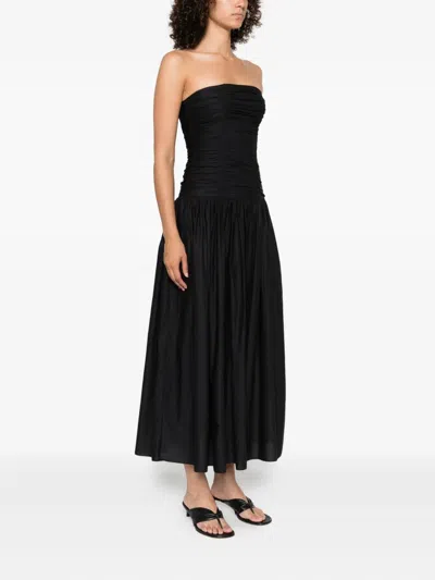 Matteau Drop-waist Strapless Midi Dress