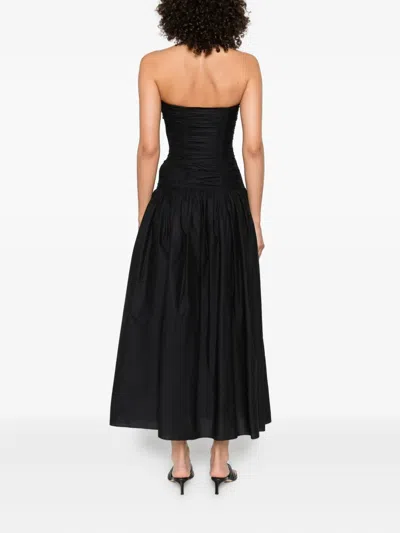 Matteau Drop-waist Strapless Midi Dress