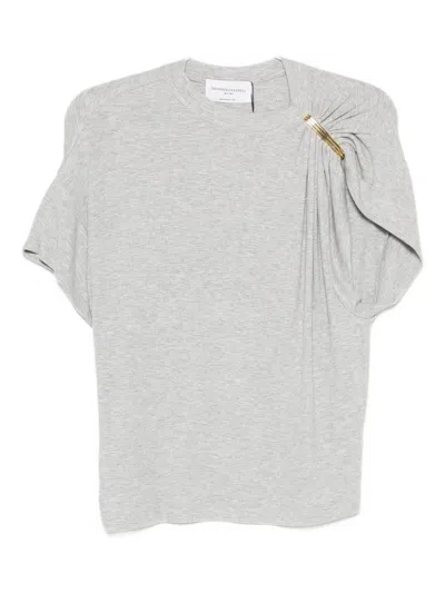 Brandon Maxwell Faye T-shirt In Gray