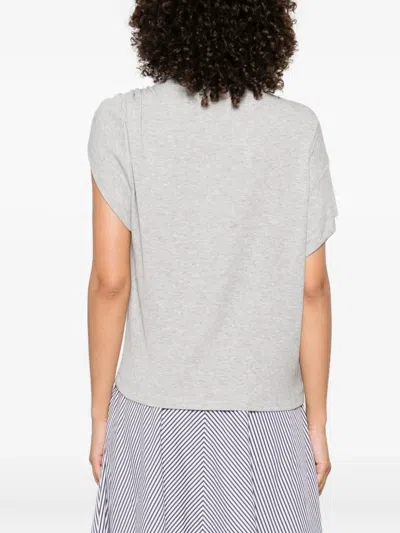 Brandon Maxwell Faye T-shirt In Gray
