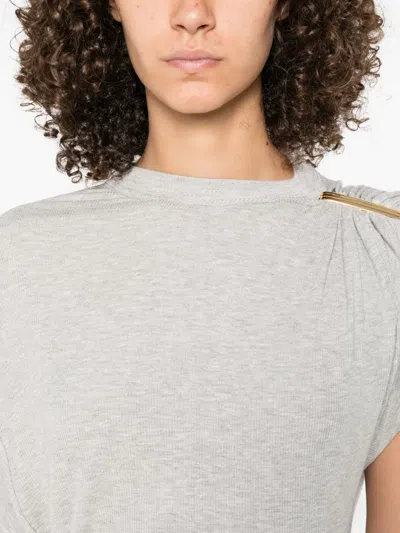 Brandon Maxwell Faye T-shirt In Gray