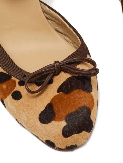 Pre-owned Christian Louboutin Bow Espadrille Wedge Pumps