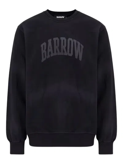 Barrow Cotton Sweatshirt With Logo On The Front In Black