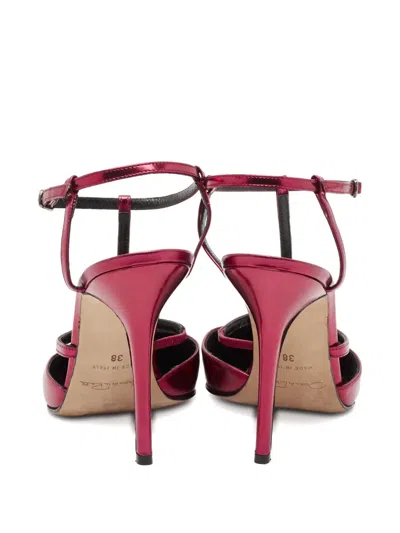 Pre-owned Oscar De La Renta 110mm Leather T-strap Pumps