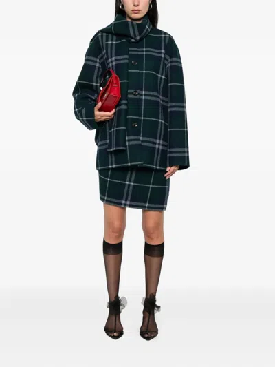 Alicia Audrey Check Button-down Jacket