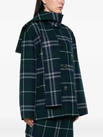 Alicia Audrey Check Button-down Jacket