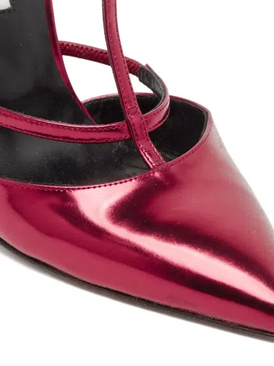 Pre-owned Oscar De La Renta 110mm Leather T-strap Pumps