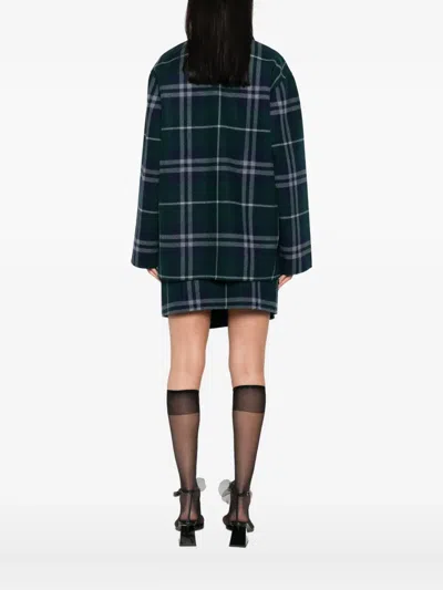 Alicia Audrey Check Button-down Jacket