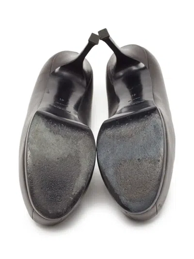 Pre-owned Saint Laurent Leather Heeled Pumps In Black