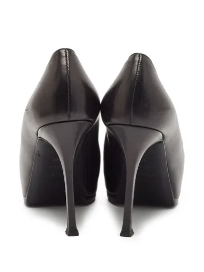Pre-owned Saint Laurent Leather Heeled Pumps In Black