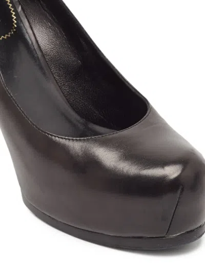 Pre-owned Saint Laurent Leather Heeled Pumps In Black