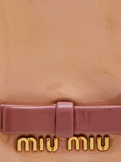 Pre-owned Miu Miu Bow-detail Ruffled Phone Case