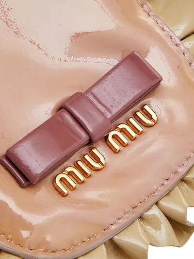 Pre-owned Miu Miu Bow-detail Ruffled Phone Case
