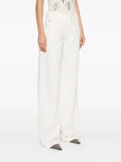 Ermanno Scervino Wide-leg Jeans In White