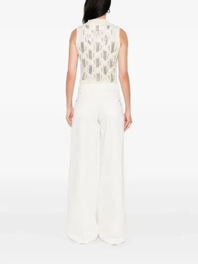 Ermanno Scervino Wide-leg Jeans In White