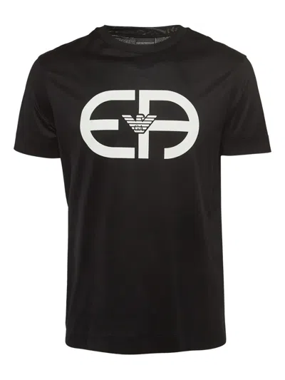 Pre-owned Emporio Armani Logo-print T-shirt In Black