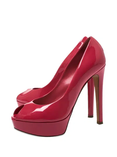 Pre-owned Dior Patent Leather Platform Pumps