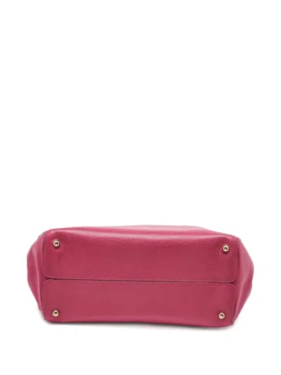 Pre-owned Dior Open Bar Leather Tote Bag