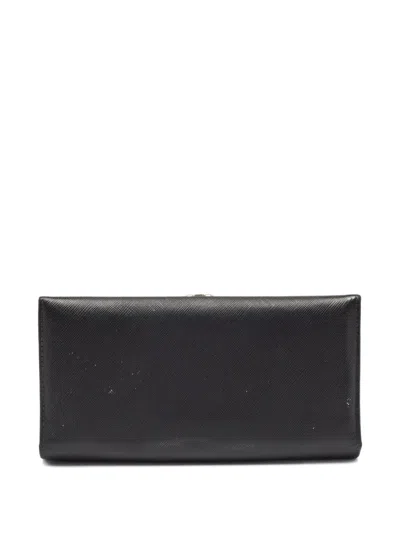 Pre-owned Ferragamo Leather Wallet In Black
