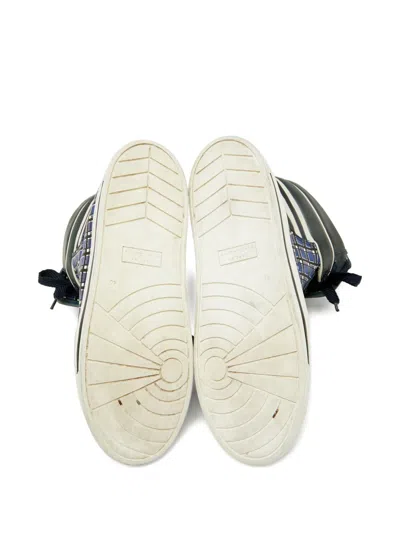 Pre-owned Marc Jacobs Vintage 2004  Plaid Leather High-top Sneakers