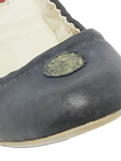 Pre-owned Prada Leather Ballet Flats In Black