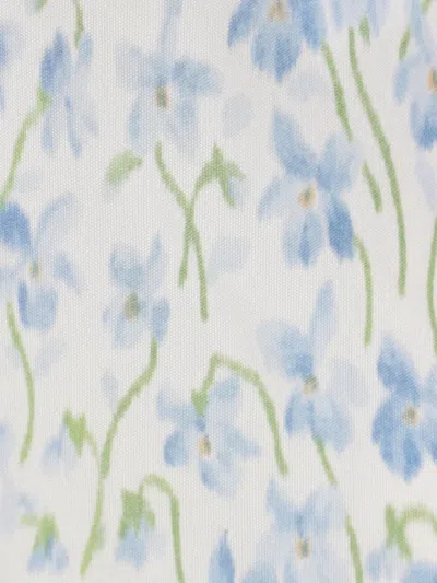 Loewe Floral Print Shirt In Blue