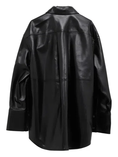 Loewe Lambskin Shirt In Black