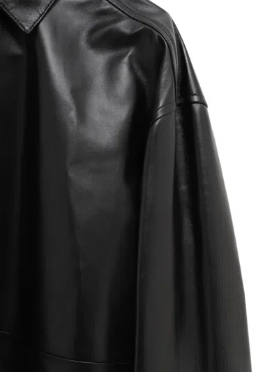 Loewe Lambskin Shirt In Black