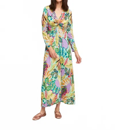 Aldo Martins Karla Long Sleeves Maxi Dress In Turqoise