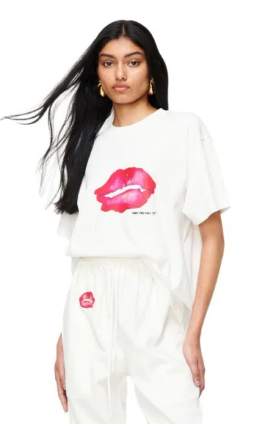 Romy Lips Tee In White