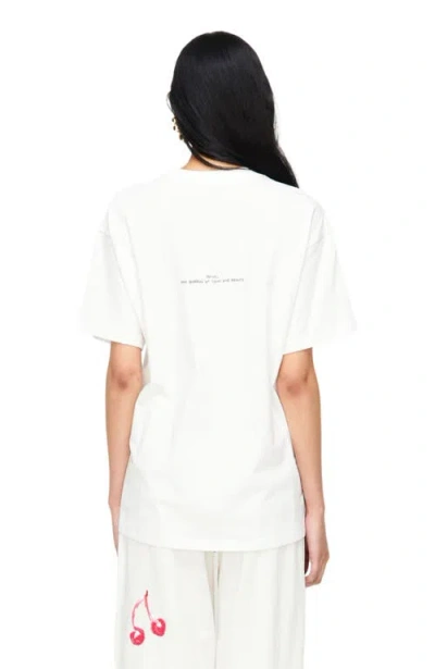 Romy Lips Tee In White