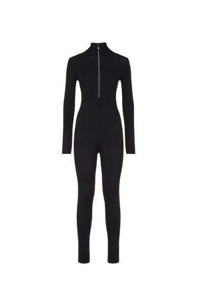 Brunello Cucinelli Sparkling Jumpsuit With Monili In Black