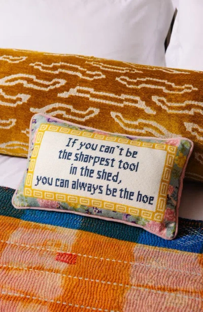 Furbish Sharpest Tool Needlepoint Pillow In Multi