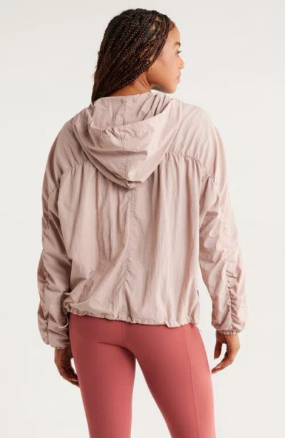 Zella Travel Lite Ruched Jacket In Pink