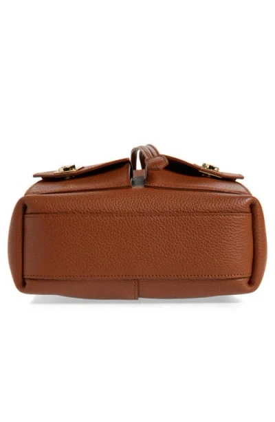 Ferragamo Women Brown Crossbody Bag With Adjustable And Removable Shoulder Strap And One Top Flat Ha In Brown