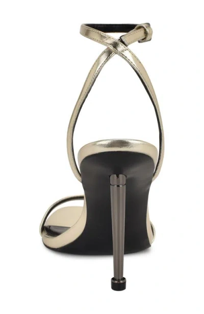 Nine West Women's Reina Ankle Strap Stiletto Sandals In Gold