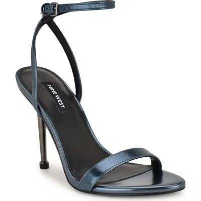 Nine West Women's Reina Ankle Strap Stiletto Sandals In Blue