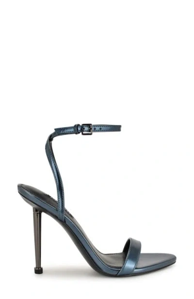 Nine West Women's Reina Ankle Strap Stiletto Sandals In Blue